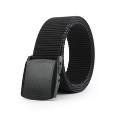 Hot Wide 3.8cm Outdoor sports leisure canvas Nylon belt men's belt young students trendy fashion pants belt male strap 23 2024 - buy cheap