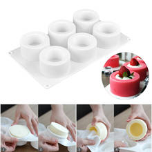3D Silicone Mold 6 Holes Pudding Cupcake Art  Cake Mould Baking Pastry Mousse Chocolate Mold cake tools 2024 - buy cheap