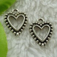 360 pieces antique silver heart charms 18x14mm #2612 2024 - buy cheap