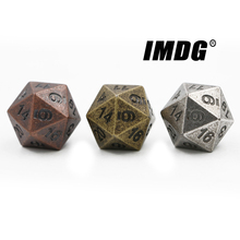 Dados de Metal D20 con distintos colores, juego Digital, DND, 20 lados, 1 Uds. 2024 - compra barato