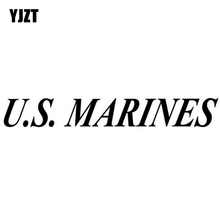 YJZT-pegatina de vinilo para coche, 15,2 CM X 2,2 CM, US MARINES Corp Semper Fi USMC, color negro/plata C3-0126 2024 - compra barato