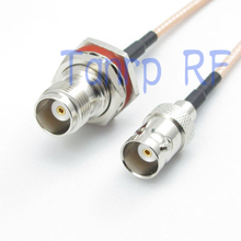 10pcs 15CM Pigtail coaxial jumper cable RG316 cord 6inch TNC female jack to BNC female RF adapter connector 2024 - buy cheap
