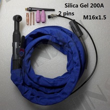 Silica Gel Soft WP-26 WP 26 TIG-26  Tig Torch Complete Package 4M 12Feet with M16 x 1.5mm 26 Series  SALE1 2024 - buy cheap