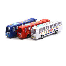 18cm Small Pull Back Shuttle Bus Children's Diecast Model Vehicle Motor Auto Cars Toys Baby Gift 2024 - buy cheap