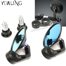 Universal Sport Bikes for 7/8 22mm Handle Bar Motorbike Scooters CNC Side Rear View Mirror Motorcycle Bar End Rearview Mirror 2024 - buy cheap