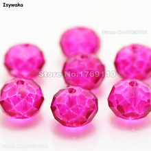 Ischuaka-contas de vidro rosado, contas redondas para fabricação de joias, 8x10mm e 70 peças 2024 - compre barato