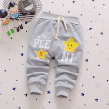 Новые весенние Хлопковые Штаны для малышей с рисунком звезды, штаны для маленьких мальчиков, От 0 до 3 лет штаны для маленьких девочек, 2020 2024 - купить недорого