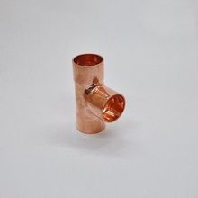 80x2mm Copper End Feed Euqal Tee 3 Way Pipe Fitting Plumbing for gas water oil 2024 - buy cheap