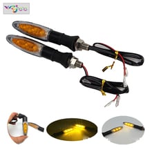 Intermitentes LED 4x universal para motocicleta, flecha, lámpara ámbar, señal intermitente trasero, luces de freno, indicadores para Honda Yamaha 12V 2024 - compra barato