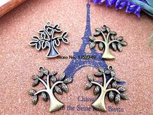 6pcs 31*33mm Antiqued Bronze wish TREE ,simple tree charms pendants 2024 - buy cheap