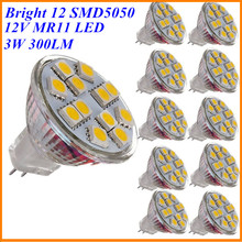 5X 3W MR11 Светодиодная лампа 12V DC Mini Cup GU4 лампа 12 SMD5050 теплый белый заменить галогенные 20W для домашнего освещения 2024 - купить недорого