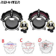 Filtro de sistema de admisión de limpiador de aire de motocicleta para Harley Touring Street Glide 2008-2016 Softail 00-18 Dyna 00-17 FXDLS FLSTSE 2024 - compra barato