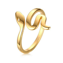Female Gold-Color Snake Ring Quality Stainless Steel Fashion Party Ring for Women 2024 - buy cheap