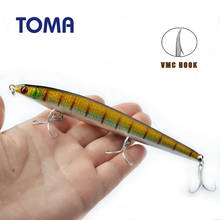 TOMA Brand Wobbler Fishing Lurs Pencil Sinking 20g/125mm All Depth Plastic Hard Bait Bass Fishing Lure Minnow 3 VMC Hooks 2024 - buy cheap