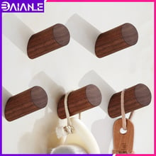 Perchero de madera montado en la pared, gancho decorativo para toallas, bolsa para llaves, accesorios de baño 2024 - compra barato