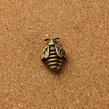 Wholesale vintage 70pcs antique bronze Bee small hole  bead charm diy  jewelry Findings 2mm hola dia 2024 - buy cheap