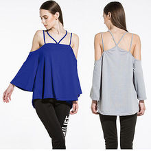 Fashion Womens Off Shoulder Blouse Long Sleeve Fashion Loose Shirt Casual Blouse Tops Plus Size Cheap Clothing 2024 - buy cheap