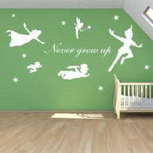 Baby Nursery Wall Sticker Children Cartoon Fairy Wall Decal DIY Vinyl Stickers For Kids Room Removable Wall Decors N20 2024 - buy cheap