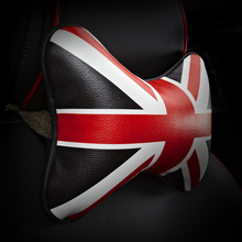 Soporte de reposacabezas de coche, almohada de algodón PP de estilo británico con estampado de la bandera del Reino Unido, almohadas de cuello alto para asientos de coche 2024 - compra barato
