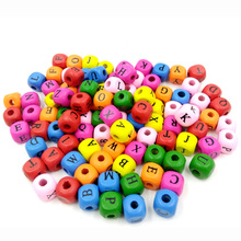 100 unids/set/juego de 10mm de letras del alfabeto, juegos de mesa de palabras de escritura, tamaño pequeño, cuentas cuadradas coloridas, accesorios para juegos 2024 - compra barato