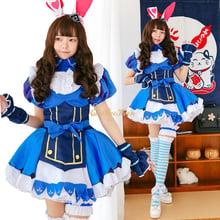 Alice In Wonderland Costume Anime Cosplay Costume For Girls Lolita Maid Female Lolita Dress Alice Dress Holiday Party Dress 2024 - buy cheap