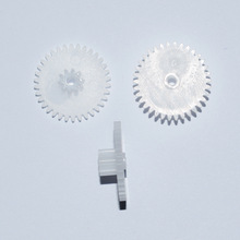 Yuanmbm-engrenagens de plástico duplas para brinquedos, 100 peças, 34 + 10 dentes, 2mmhole, engrenagens de redução, diy, modelo de tecnologia 34102b 2024 - compre barato