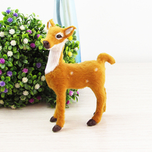 small cute simulation deer toys lifelike sika deer model props, home decoration 12x4x16cm 2024 - buy cheap