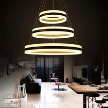 Anel de luz led, iluminação para o escritório, 1/2/3/4, luminária para cima e baixo, para sala de estar, sala de estudo, bar 2024 - compre barato