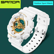 Sanda Luxury Brand Mens Digital-watch Fashion Sport Military Glod Watch S Shock 3ATM Waterproof Digital Wrist Watches Men 2024 - buy cheap