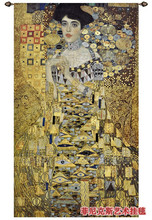140X 242cm Austria Gustav Klimt - Adele Spun gold woven and handmade jacquard Decorative textile art tapestry wall hanging PT-42 2024 - buy cheap