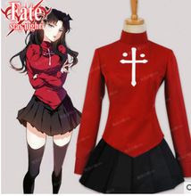 Anime The Holy Grail War Fate stay night zero Tohsaka Rin Cosplay Costume Suit 2024 - buy cheap