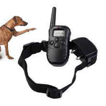 Collar del entrenamiento para perros recargable a prueba de agua eléctrico perro Anti-ladrido Collar Trainer Shock control remoto de entrenamiento de corteza de perro 2024 - compra barato