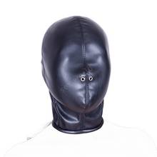 Soft PU Leather Hood Mask Hood Bondage Blindfold Sex Toys For Couples BDSM Adult Game Fantasy Sex Cosplay Restraints Erotic Toys 2024 - buy cheap
