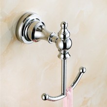 Chrome Bath Accessories Clothes Hanger & Towel & Coat & Robe Hook Decorative Bathroom Hooks Wall Mounted KD600 2024 - buy cheap