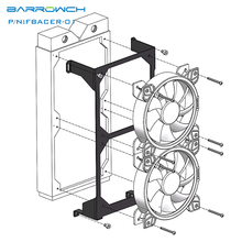 Barrowch FBACER-01, 240 Radiator Installation Module, For Mobula Modular Panel Case 2024 - buy cheap