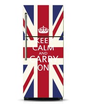 Wholesale 3D Dishwasher Refrigerator Freeze Door Sticker UK Flag Kid's Art Fridge Door Cover Wallpaper Kitchen Accessories 2024 - buy cheap