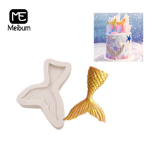 Meibum Ocean Fish Theme Silicone Mold Sea Small Mermaid Tail Shape Fondant Chocolate Pastry Mould Cake Decorating Baking Tools 2024 - buy cheap