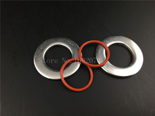 2pcs/lot STAINLESS STEEL WASHER  (FOR 1/2" NPT) FLAT SHIM With Silicone O RING FOR BEER BREWING KEG WELDLESS 2024 - buy cheap