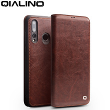 QIALINO-funda de teléfono de cuero genuino Ultra delgada para Huawei Nova4, carcasa de lujo hecha a mano con ranura para tarjeta, funda con tapa para Nova 4 de 6,4 pulgadas 2024 - compra barato