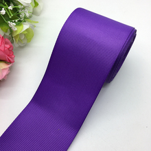 3yards/lot 2Inch 50mm Wide Purple Grosgrain Ribbon Hair Bows Wedding DIY Crafts 2024 - buy cheap