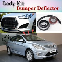 For Hyundai Accent Verna Bumper Lip Lips / Front Spoiler Deflector For TOPGEAR Friends Car Tuning / Body Kit / Strip Skirt 2024 - buy cheap