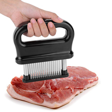 Novo agulha para amaciar carne com 48 lâminas, faca de aço inoxidável, malho de carne, martelo amaciador, utensílios de cozinha 2024 - compre barato