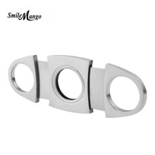 Free shipping cigar cutter brand new stainless steel metal classic cigar cutter guillotine with  Christmas cigar gift 2024 - buy cheap