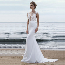 Lorie-vestido de casamento na praia, modelo boho e sereia, apliques em renda, princesa, feito sob encomenda, tamanho grande 2024 - compre barato