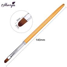 Monja Metal Handle Nail Art Acrylic UV Gel Extension Builder Brush Flower Painting Drawing Design Pen Manicure Tool 2024 - buy cheap