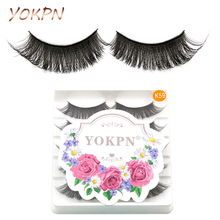 YOKPN Makeup Thick False Eyelashes Eyelash Cross Naturally Slim False Eyelashes Sexy Thick Stage Makeup Smoked  Fake Eyelashes 2024 - buy cheap