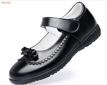 Sapatos de princesa para meninas, calçados de couro curto de vaca para festa de casamento infantil tamanhos 26 a 36 2024 - compre barato