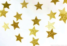 Guirnalda de estrellas con brillo para niños, cartel decorativo de estrella para primer cumpleaños, Baby Shower, cumpleaños, guardería, boda, utilería para fotos 2024 - compra barato