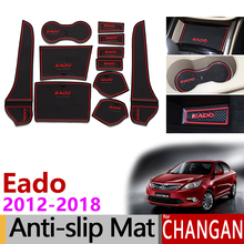 Anti-Slip Rubber Gate Slot Mat Cup Mats for Changan Eado 2012 2013 2014 2015 2016 2017 2018 11pcs Accessories Stickers Styling 2024 - buy cheap