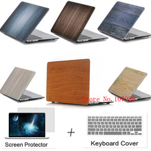 Protective Cover Shell laptop Protector New Wood Grain Hard Case For Apple Macbook Air Pro 11 12 13 15 Retina 13.3 Touchbar Bag 2024 - buy cheap